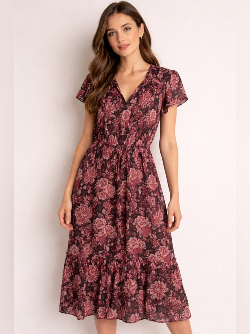 PAIGE Lyndie Floral Dress